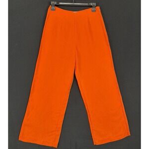 Mara Hoffman Martha Pants Orange Size 6 Sustainable Tencel Wide Leg